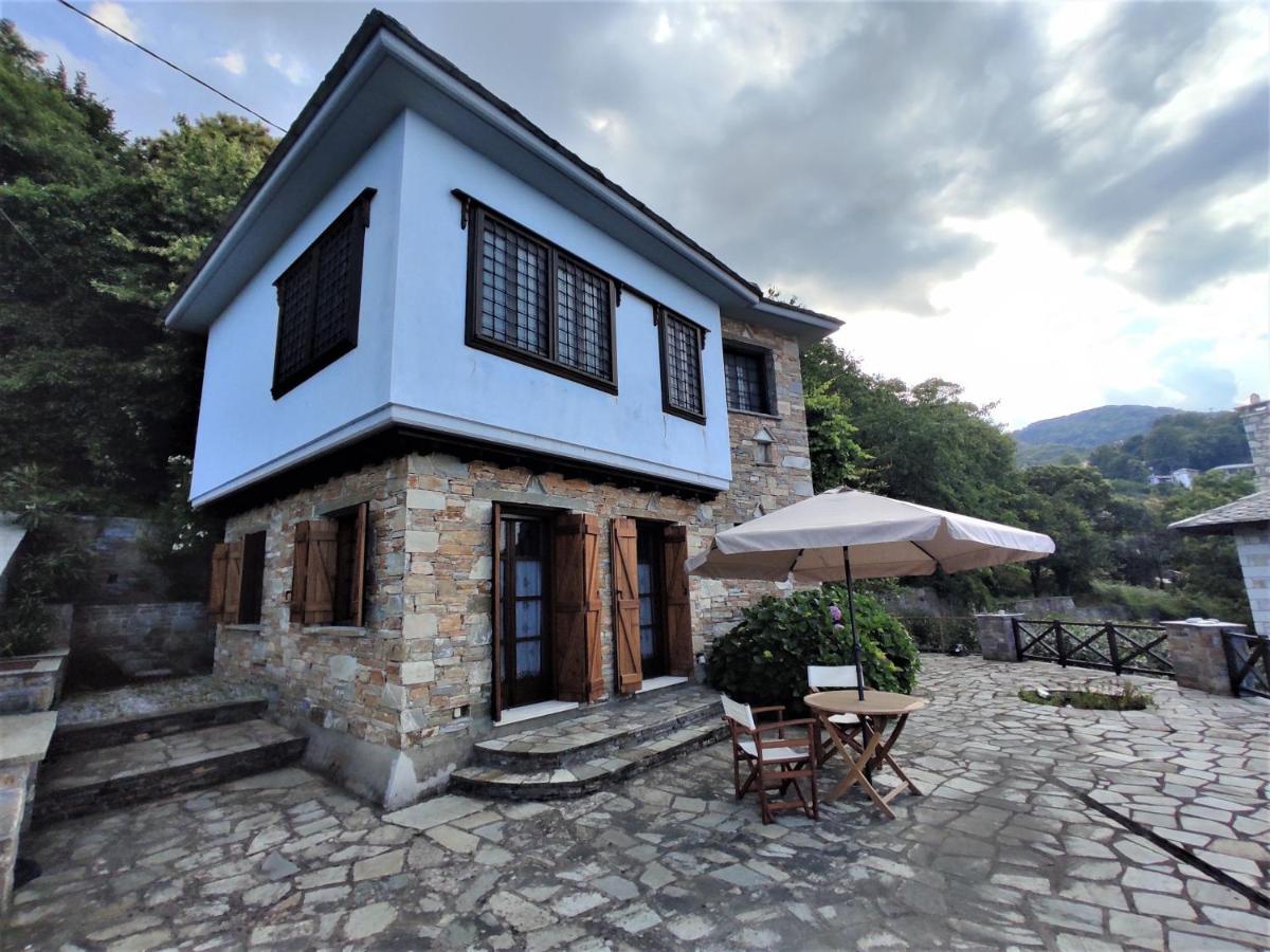Cozy Blue Stone House With A Great Sea View. Villa Tsagkarada Buitenkant foto