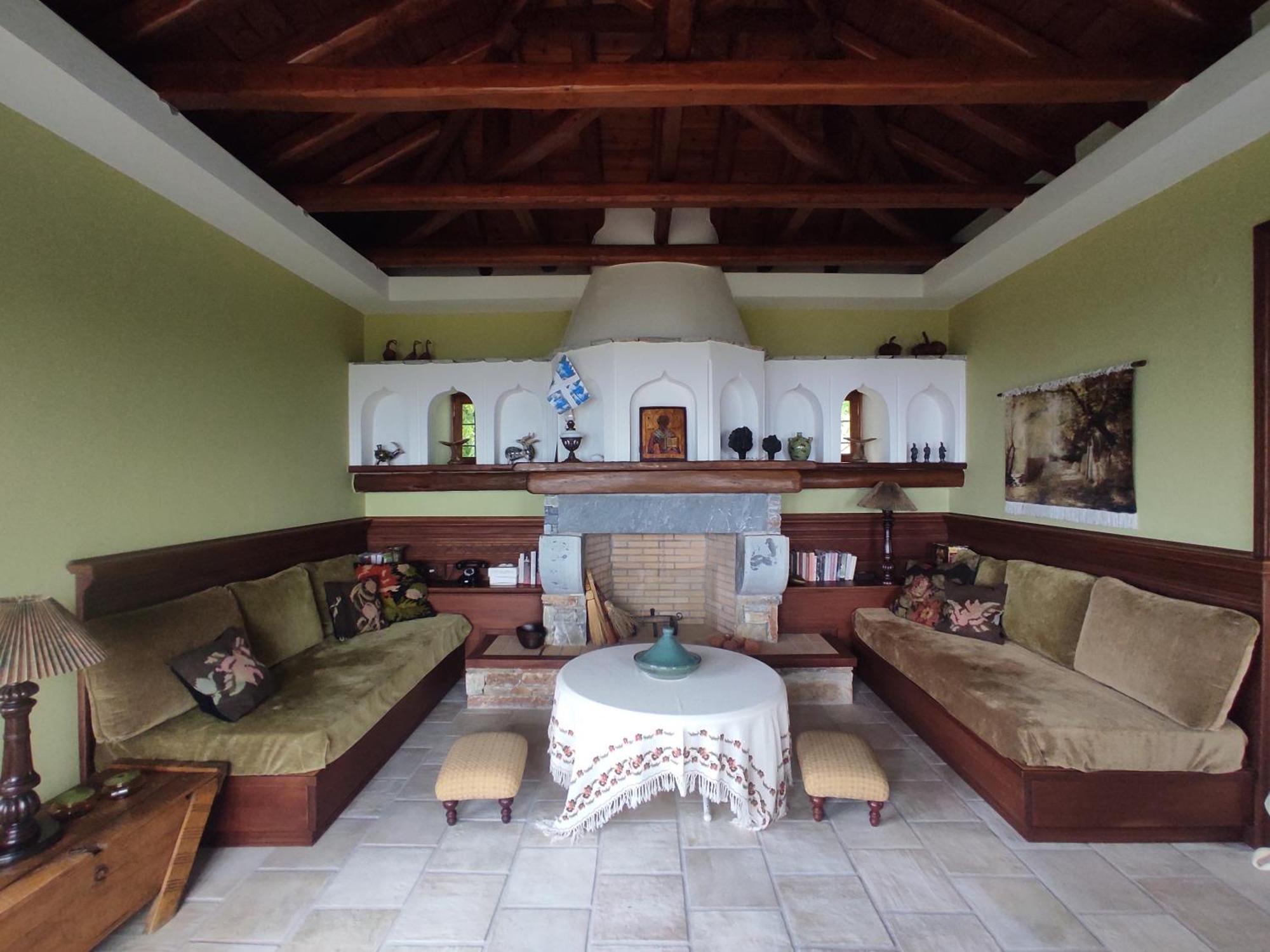 Cozy Blue Stone House With A Great Sea View. Villa Tsagkarada Buitenkant foto